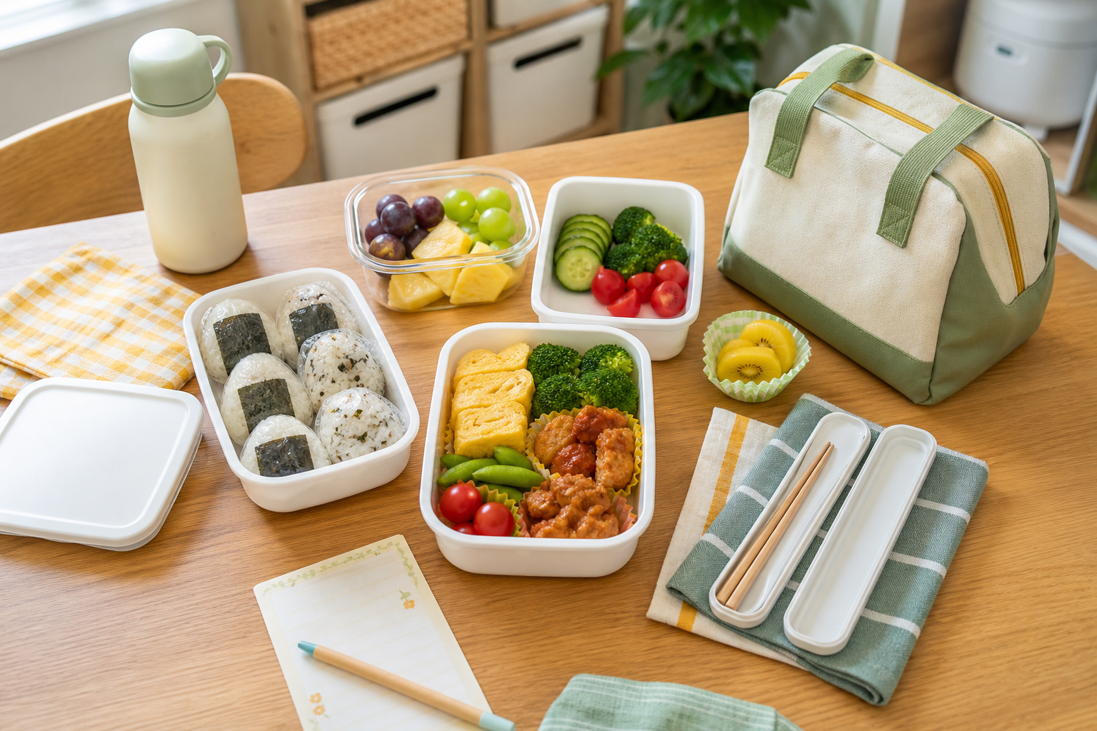 夏休みの小学生留守番昼ごはんを準備するイメージ